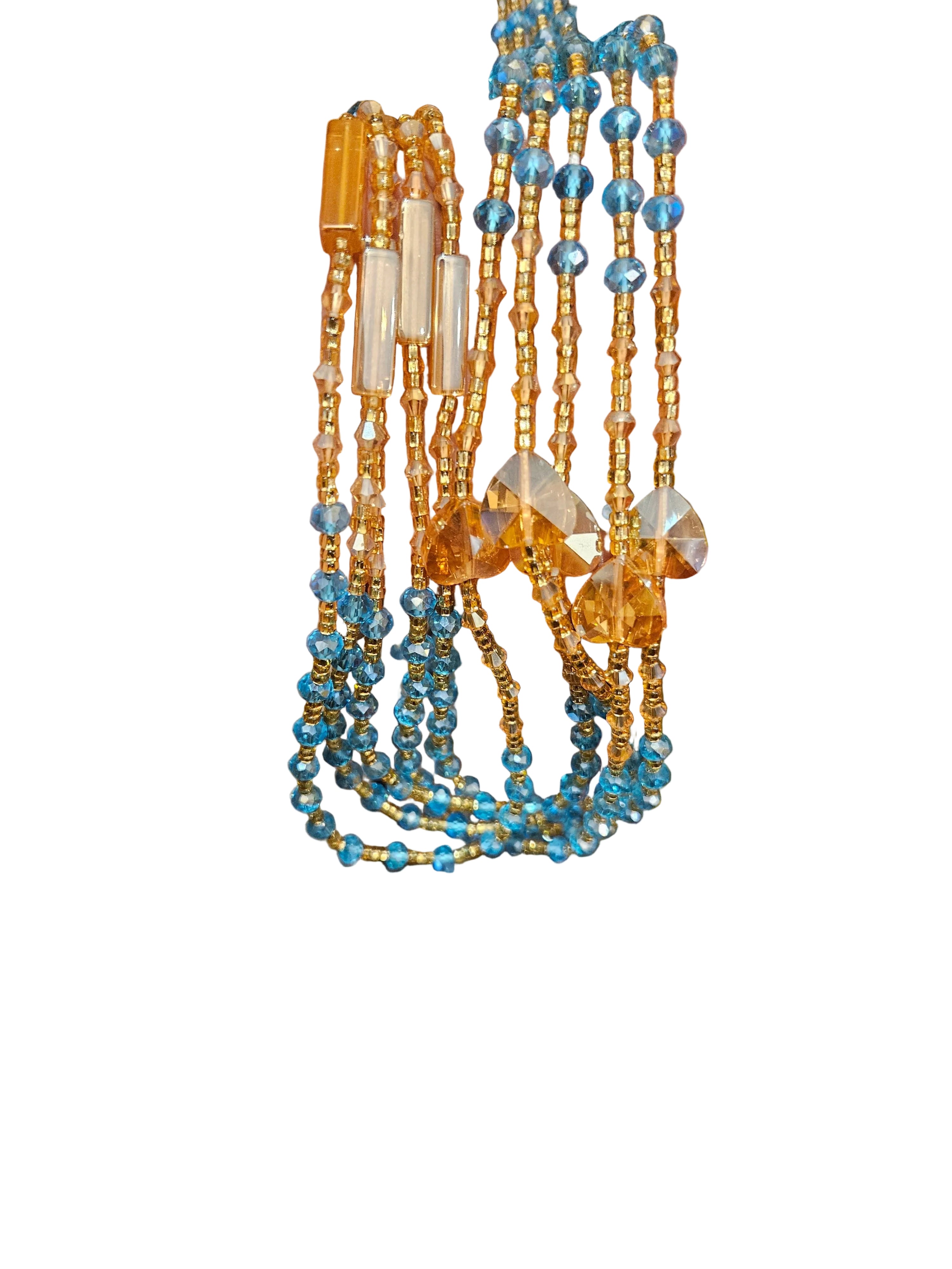 6. Royal Blue Gold Hearts